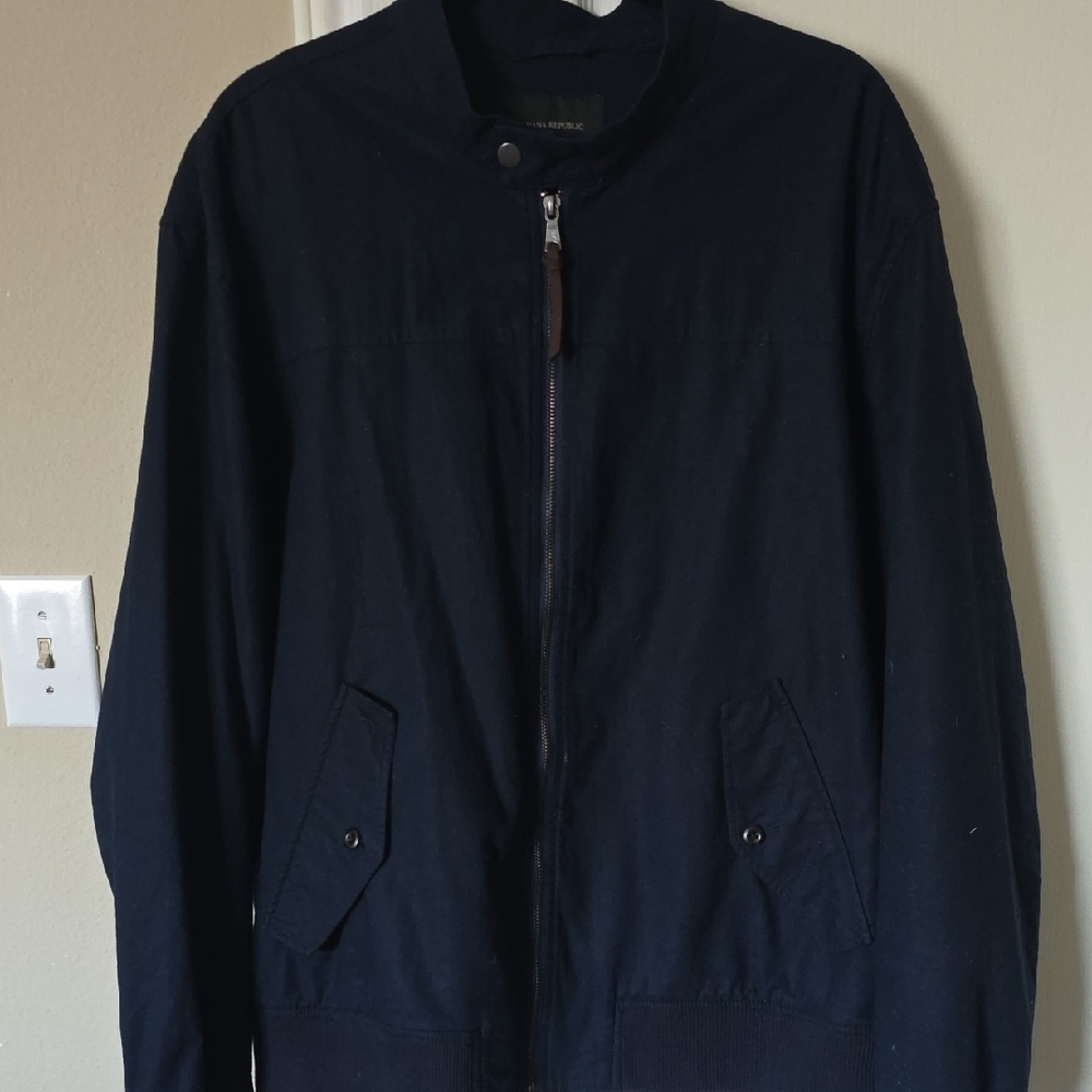 Banana Republic Men's Navy Bomber Jacket